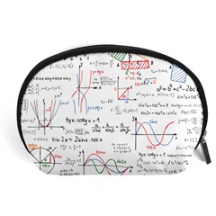 Math Formula Pattern Accessory Pouch (large) by Wegoenart