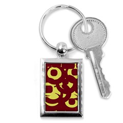 Illustration Art Pattern Design Painting- Key Chain (rectangle) by Wegoenart