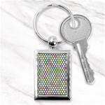 Honeycomb Art Pattern Design Background Key Chain (Rectangle) Front