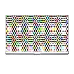 Honeycomb Art Pattern Design Background Business Card Holder by Wegoenart