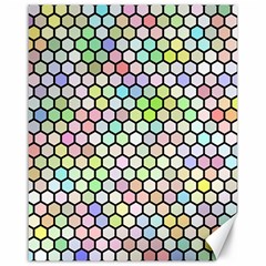 Honeycomb Art Pattern Design Background Canvas 16  X 20  by Wegoenart