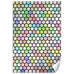 Honeycomb Art Pattern Design Background Canvas 24  X 36  by Wegoenart