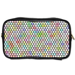 Honeycomb Art Pattern Design Background Toiletries Bag (one Side) by Wegoenart