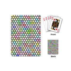 Honeycomb Art Pattern Design Background Playing Cards Single Design (mini) by Wegoenart