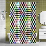 Honeycomb Art Pattern Design Background Shower Curtain 48  x 72  (Small)  Curtain(48  X 72 ) - 42.18 x64.8  Curtain(48  X 72 )