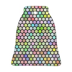 Honeycomb Art Pattern Design Background Ornament (bell) by Wegoenart