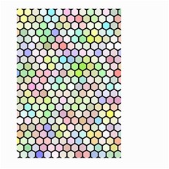 Honeycomb Art Pattern Design Background Large Garden Flag (two Sides) by Wegoenart