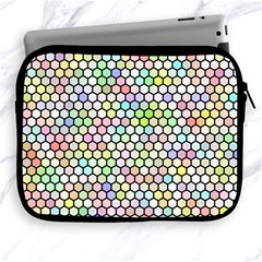 Honeycomb Art Pattern Design Background Apple Ipad 2/3/4 Zipper Cases by Wegoenart