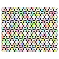 Honeycomb Art Pattern Design Background Double Sided Flano Blanket (medium)  by Wegoenart