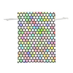 Honeycomb Art Pattern Design Background Lightweight Drawstring Pouch (l) by Wegoenart