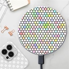 Honeycomb Art Pattern Design Background Wireless Charger by Wegoenart