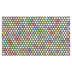 Honeycomb Art Pattern Design Background Banner And Sign 7  X 4 