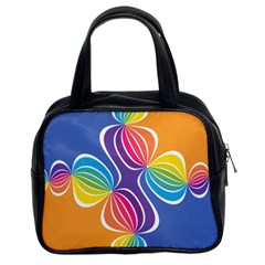 Illustration Abstract Background Pattern Rainbow Color Classic Handbag (two Sides) by Wegoenart