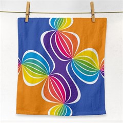 Illustration Abstract Background Pattern Rainbow Color Face Towel by Wegoenart