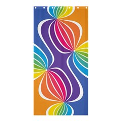 Illustration Abstract Background Pattern Rainbow Color Shower Curtain 36  X 72  (stall) 