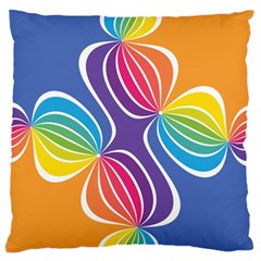 Illustration Abstract Background Pattern Rainbow Color Standard Flano Cushion Case (two Sides)