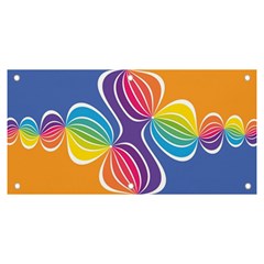 Illustration Abstract Background Pattern Rainbow Color Banner And Sign 6  X 3 