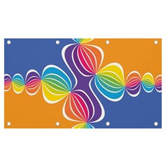 Illustration Abstract Background Pattern Rainbow Color Banner And Sign 7  X 4  by Wegoenart