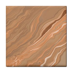 Abstract Marble Effect Earth Stone Texture Tile Coaster by Wegoenart