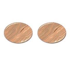 Abstract Marble Effect Earth Stone Texture Cufflinks (oval) by Wegoenart