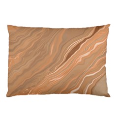 Abstract Marble Effect Earth Stone Texture Pillow Case by Wegoenart