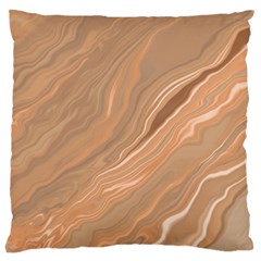 Abstract Marble Effect Earth Stone Texture Standard Flano Cushion Case (one Side) by Wegoenart