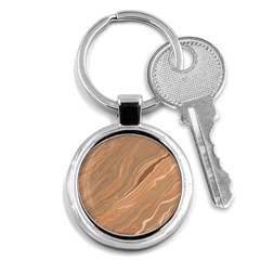 Abstract Marble Effect Earth Stone Texture Key Chain (round) by Wegoenart