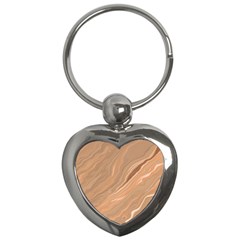 Abstract Marble Effect Earth Stone Texture Key Chain (heart) by Wegoenart