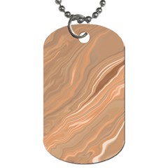 Abstract Marble Effect Earth Stone Texture Dog Tag (one Side) by Wegoenart