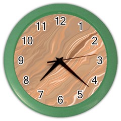 Abstract Marble Effect Earth Stone Texture Color Wall Clock by Wegoenart