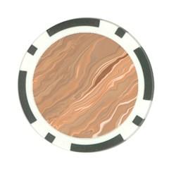 Abstract Marble Effect Earth Stone Texture Poker Chip Card Guard by Wegoenart