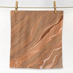 Abstract Marble Effect Earth Stone Texture Face Towel by Wegoenart