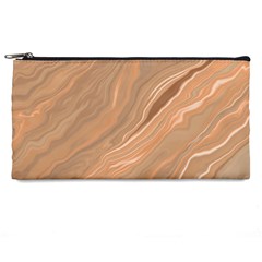 Abstract Marble Effect Earth Stone Texture Pencil Case by Wegoenart