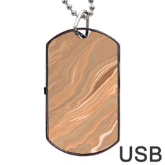 Abstract Marble Effect Earth Stone Texture Dog Tag Usb Flash (one Side) by Wegoenart