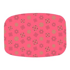 Pink Art Pattern Design Geometric Mini Square Pill Box by Wegoenart