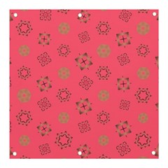 Pink Art Pattern Design Geometric Banner And Sign 3  X 3 