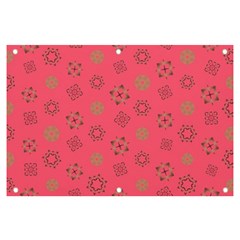 Pink Art Pattern Design Geometric Banner And Sign 6  X 4 