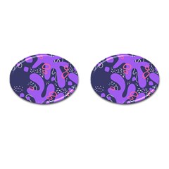 Abstract Background Shape Shapes Cufflinks (oval) by Wegoenart