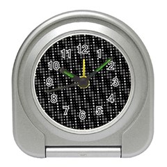 Illustration  Dots Dot Geometric Pattern Digital Art Travel Alarm Clock by Wegoenart