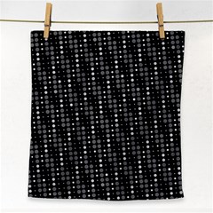 Illustration  Dots Dot Geometric Pattern Digital Art Face Towel by Wegoenart