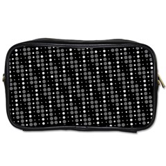 Illustration  Dots Dot Geometric Pattern Digital Art Toiletries Bag (one Side) by Wegoenart