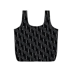 Illustration  Dots Dot Geometric Pattern Digital Art Full Print Recycle Bag (s) by Wegoenart