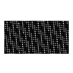 Illustration  Dots Dot Geometric Pattern Digital Art Satin Wrap 35  X 70  by Wegoenart