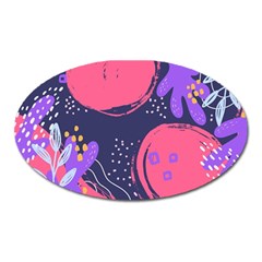 Illustration Abstract Background Shape Oval Magnet by Wegoenart