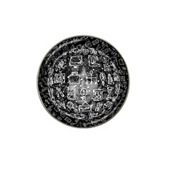 Black White Background Burnout Template Doodle Hat Clip Ball Marker by Wegoenart