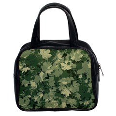 Green Leaves Camouflage Pattern Classic Handbag (two Sides) by Wegoenart