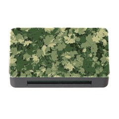 Green Leaves Camouflage Pattern Memory Card Reader With Cf by Wegoenart