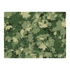 Green Leaves Camouflage Pattern Double Sided Flano Blanket (mini)  by Wegoenart