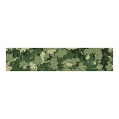 Green Leaves Camouflage Pattern Velvet Scrunchie by Wegoenart