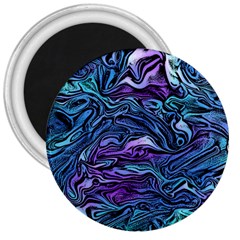 Illustration Abstract Waves Background Texture 3  Magnets by Wegoenart